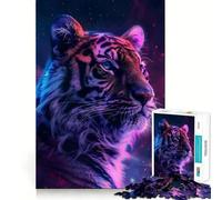 Rompecabezas difícil de Tigre Espacial para Adultos, 1000 Piezas, Juguete Inteligente, Divertido y Casual, Corte preciso, Regalo artístico 38x26cm