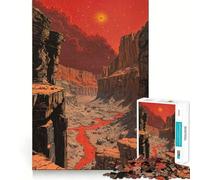 Rompecabezas difícil del Cañón del Río Rojo para Adultos, 1000 Piezas, Juguete Intelectual, Tiempo Acogedor, Corte de Calidad, (38x52cm)