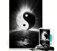 Rompecabezas difícil del Yin y el Yang Sagrado para Adultos, 1000 Piezas, Juego de Habilidad, Tiempo en Familia, Arte de Corte preciso, Coleccionable (50x75cm)