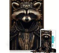 Rompecabezas difícil El Rey Mapache para Adultos, 1000 Piezas, desafío Mental, Juguete de Entretenimiento Suave, Corte preciso, Regalo Memorable (38x52cm)