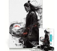 Rompecabezas difícil Espíritu Samurai para Adultos, 1000 Piezas, Juguete de lógica Fina, diversión Tranquila, Bordes limpios, Regalo considerado (38x52cm)