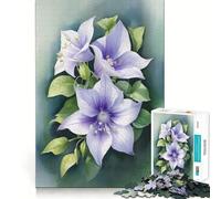 Rompecabezas difícil Flores de Primavera Moradas para Adultos 1000 Piezas Juguete de Lógica Sólido Divertido y Sencillo Corte de Precisión (38x26cm)