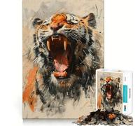 Rompecabezas difícil Furia Rugiente para Adultos, 1000 Piezas, desafío Mental, Juguete de Ocio Suave, Corte preciso, Regalo Memorable (38x52cm)