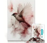 Rompecabezas difícil Gorrión en Flor para Adultos, 1000 Piezas, Potencia la Memoria, Calma, Escape, Bordes Ajustados, 38x52cm