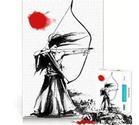 Rompecabezas difícil japonés de Arco y Flecha samurái para Adultos, 1000 Piezas, Juguete Intelectual, Tiempo Acogedor, Corte de Calidad, (38x52cm)