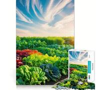 Rompecabezas difícil Jardín de Verduras Arcoíris para Adultos, 1000 Piezas, Juguete de lógica Pura, Actividad para el hogar, Corte Limpio, Bonito Regalo (50x75cm)