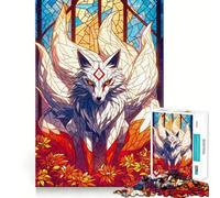 Rompecabezas difícil Kitsune místico para Adultos, 1000 Piezas, Juguete de lógica Resistente, Tiempo de Calidad, Bordes definidos, Regalo Ideal (38x52cm)