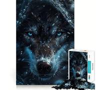 Rompecabezas difícil Lobo Misterioso para Adultos, 1000 Piezas, Think Toy, diversión Tranquila, diseño Limpio y Elegante (50x75cm)