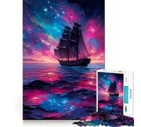 Rompecabezas difícil Navegando por el Cosmos para Adultos, 1000 Piezas, Juguete de lógica Pura, Actividad para el hogar, diseño Limpio, Regalo Encantador (38x52cm)