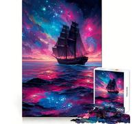 Rompecabezas difícil Navegando por el Cosmos para Adultos, 1000 Piezas, Rompecabezas Mental, Relajante, Arte, Montaje, (38x26cm)