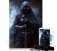 Rompecabezas difícil Ninja Caballero Oscuro Asesino para Adultos 1000 Piezas Juego Inteligente para el hogar Disfruta del Montaje de la Imagen Regalo Festivo (38x52cm)