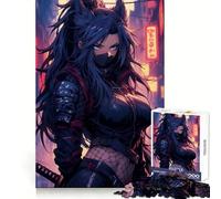 Rompecabezas difícil Ninja Foxgirl para Adultos, 1000 Piezas, Juguete de lógica sólida, diversión Sencilla, Corte de precisión, (38x26cm)