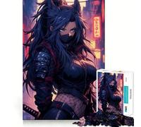 Rompecabezas difícil Ninja Foxgirl para Adultos, 1000 Piezas, Juguete de lógica sólida, diversión Sencilla, Corte de precisión, (38x26cm)