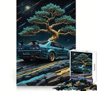 Rompecabezas difícil Nissan GTR Kintsugi Art para Adultos, 1000 Piezas, Juguete de lógica sólida, diversión Sencilla, Corte de precisión, (38x52cm)
