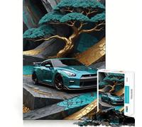 Rompecabezas difícil Nissan GTR R Kintsugi para Adultos, 1000 Piezas, Juego Inteligente para el hogar, Disfruta del Montaje de imágenes, Regalo Festivo (50x75cm)