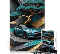 Rompecabezas difícil Nissan GTR R Kintsugi para Adultos, 1000 Piezas, Juego Inteligente para el hogar, Disfruta del Montaje de imágenes, Regalo Festivo (50x75cm)