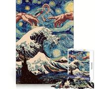 Rompecabezas difícil Noche Estrellada de Pass Joint para Adultos, 1000 Piezas, Think Toy, diversión Tranquila, Corte Limpio, Pieza de Arte Fino (50x75cm)