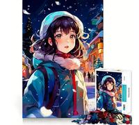 Rompecabezas difícil Noche Nevada para Adultos, 1000 Piezas, Juguete Que desafía la Mente, Entretenimiento Suave, Corte preciso, Regalo Memorable (50x75cm)
