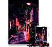 Rompecabezas difícil Noches lluviosas para Adultos, 1000 Piezas, Juguete de lógica Pura, Actividad para el hogar, Corte Limpio, Bonito Regalo (38x52cm)
