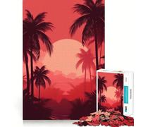 Rompecabezas difícil Oasis de Palmeras para Adultos, 1000 Piezas, Juego Inteligente para el hogar, Disfruta del Montaje de la Imagen, Regalo Festivo (50x75cm)