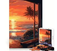 Rompecabezas difícil Oceanview Sunset para Adultos, 1000 Piezas, Juguete de lógica sólida, diversión Sencilla, Corte de precisión, (38x26cm)