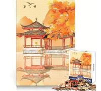 Rompecabezas difícil Otoño en Japón para Adultos, 1000 Piezas, desafío Inteligente, Ocio, Escape, Cierre Fino, Regalo considerado (50x75cm)