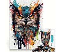 Rompecabezas difícil Owl IV para Adultos, 1000 Piezas, Juego Inteligente para el hogar, Disfruta del Montaje de la Imagen, Regalo Festivo (38x26cm)