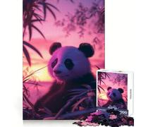 Rompecabezas difícil Panda Aesthetic Sunset para Adultos, 1000 Piezas, Juego Inteligente para el hogar, Disfruta del Montaje de la Imagen, Regalo Festivo (38x52cm)