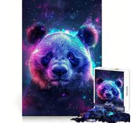 Rompecabezas difícil Panda Animal Space para Adultos, 1000 Piezas, Memory Lift, fácil de armar, Ideal para el Ocio, Regalo artístico (50x75cm)