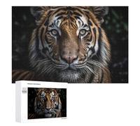 Rompecabezas Difícil para Adultos 1000 PCS Close-Up Tiger Portrait -1 Rompecabezas Familiar Juego Regalo De Cumpleaños Gran Regalo para Jugar 1000 PCS