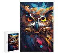 Rompecabezas Difícil para Adultos 1000 PCS Colorful Owl Portrait-11 Rompecabezas para Adultos Juguete Decoración De Pared Carrera De Velocidad Manual Desafío Educativo 1000 PCS