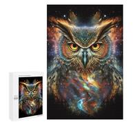 Rompecabezas Difícil para Adultos 1000 PCS Cosmic Owl Portrait Rompecabezas para Adultos Juegos De Relajación Desafío Difícil Desafiante De Completar 1000 PCS