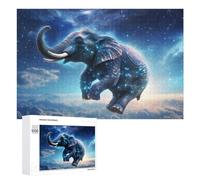 Rompecabezas Difícil para Adultos 1000 PCS Galactic Elephant in Space Rompecabezas Familiar Juego Regalo De Cumpleaños Gran Regalo para Jugar 1000 PCS