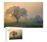 Rompecabezas Difícil para Adultos 1000 PCS Golden Dawn in A Misty Landscape Rompecabezas Familiar Juego Regalo De Cumpleaños Gran Regalo para Jugar 1000 PCS