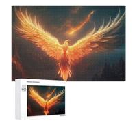 Rompecabezas Difícil para Adultos 1000 PCS Golden Phoenix Rising Rompecabezas Familiar Juego Regalo De Cumpleaños Gran Regalo para Jugar 1000 PCS