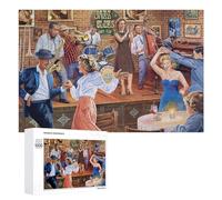 Rompecabezas Difícil para Adultos 1000 PCS Jazz Night A Colorful Gathering Puzzle Rompecabezas Familiar Juego Regalo De Cumpleaños Gran Regalo para Jugar 1000 PCS