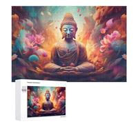Rompecabezas Difícil para Adultos 1000 PCS Lotus Serenity A Spiritual Journey Rompecabezas para Adultos Juguete Decoración De Pared Carrera De Velocidad Manual Desafío Educativo 1000 PCS