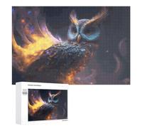 Rompecabezas Difícil para Adultos 1000 PCS Magical Glowing Owl Artwork Rompecabezas Familiar Juego Regalo De Cumpleaños Gran Regalo para Jugar 1000 PCS