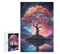 Rompecabezas Difícil para Adultos 1000 PCS Magical Tree in A Starry Night Rompecabezas para Adultos Juegos De Relajación Desafío Difícil Desafiante De Completar 1000 PCS