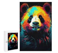 Rompecabezas Difícil para Adultos 1000 PCS Neon Panda Rompecabezas para Adultos Juegos De Relajación Desafío Difícil Desafiante De Completar 1000 PCS