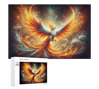 Rompecabezas Difícil para Adultos 1000 PCS Phoenix Rising Art Print Rompecabezas Familiar Juego Regalo De Cumpleaños Gran Regalo para Jugar 1000 PCS