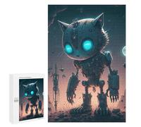 Rompecabezas Difícil para Adultos 1000 PCS Robotic Cat in Space -4 Rompecabezas para Adultos Juegos De Relajación Desafío Difícil Desafiante De Completar 1000 PCS
