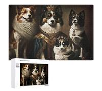 Rompecabezas Difícil para Adultos 1000 PCS Royal Canine Portraits A Regal Gathering Rompecabezas De Juguete Decoración De Pared Arte De Pared Regalo De Cumpleaños, Regalos, 1000 PCS
