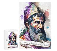 Rompecabezas Difícil para Adultos 1000 PCS Saint Augustine of Hippo Rompecabezas para Adultos Juegos De Relajación Desafío Difícil Desafiante De Completar 1000 PCS
