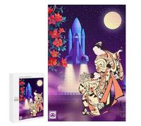Rompecabezas Difícil para Adultos 1000 PCS Synthwave Ukiyoe 3 Rompecabezas para Adultos Juegos De Relajación Desafío Difícil Desafiante De Completar 1000 PCS