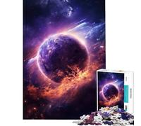 Rompecabezas difícil para Adultos 1000 Piezas Planeta Morado Ayuda a ejercitar el Cerebro Juguete Educativo para Toda la Familia para Mayores de 14 años 38x52cm