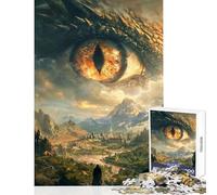 Rompecabezas difícil para Adultos 1000 Piezas Reino del Señor Dragón decoración del hogar Juguetes Regalos para Mujeres y Hombres Juegos de relajación desafiantes para completar tamaño 38x26cm