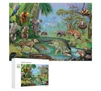 Rompecabezas Difícil para Adultos 300 PCS Australian Wildlife Paradise Rompecabezas para Adultos Juguete Decoración De Pared Carrera De Velocidad Manual Desafío Educativo 300 PCS
