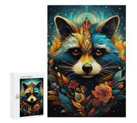 Rompecabezas Difícil para Adultos 300 PCS Colorful Fox Portrait -13 Rompecabezas Familiar Juego Regalo De Cumpleaños Gran Regalo para Jugar 300 PCS