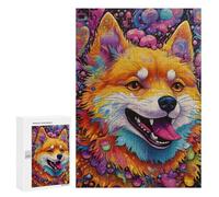 Rompecabezas Difícil para Adultos 300 PCS Colorful Fox Portrait -9 Rompecabezas Familiar Juego Regalo De Cumpleaños Gran Regalo para Jugar 300 PCS